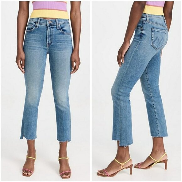 💕MOTHER💕 The Insider Crop Step Fray Jeans ~ Juicin' 34 NWT - Picture 6 of 16